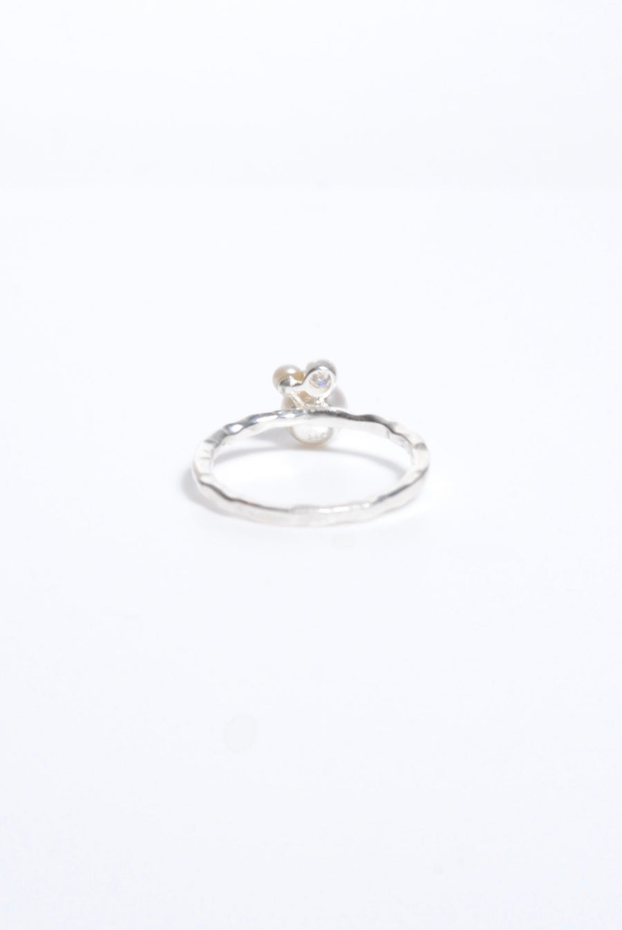 (パール_モアサナイト/silver) astra orbit  ring