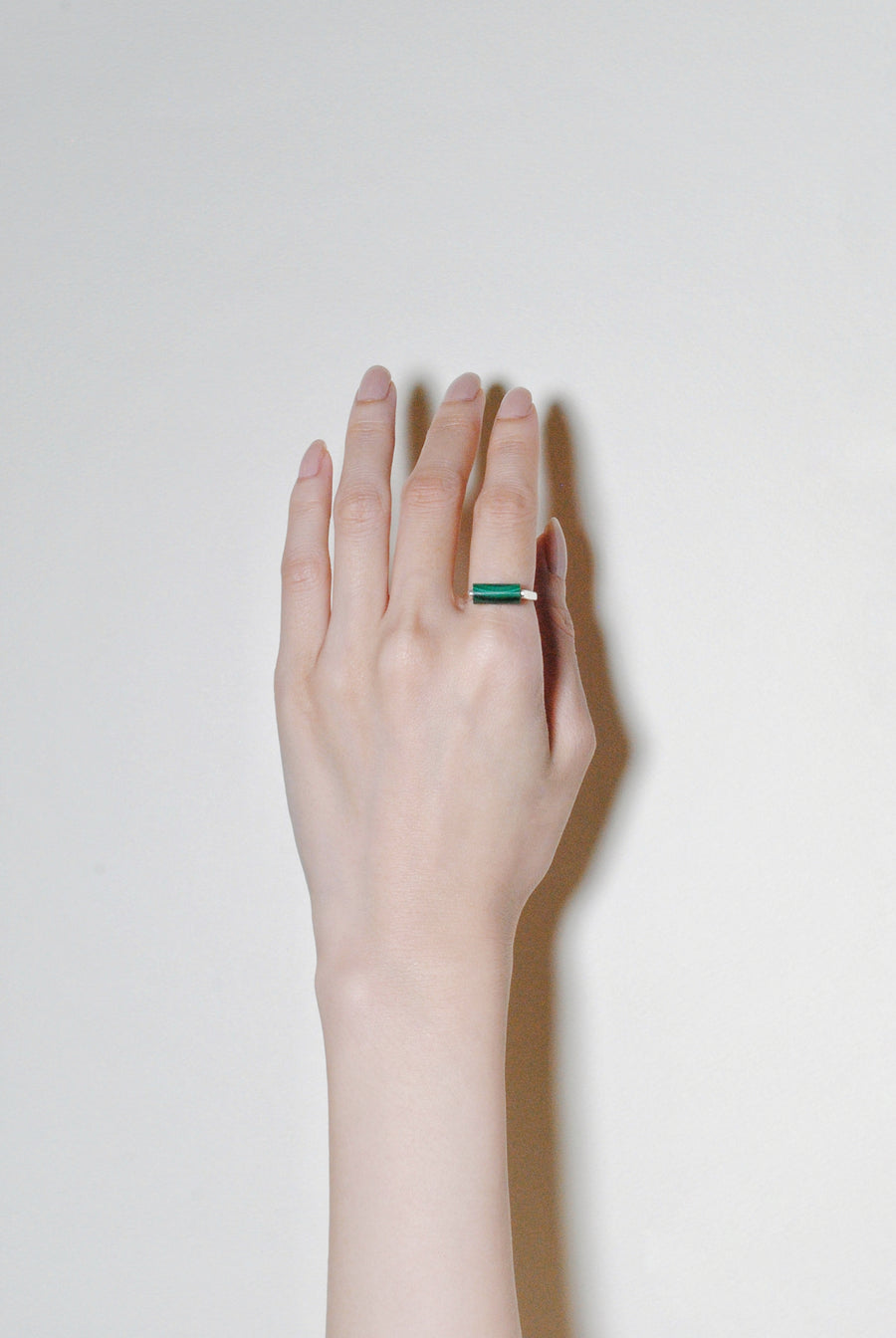 (マラカイト/silver) rolling ring