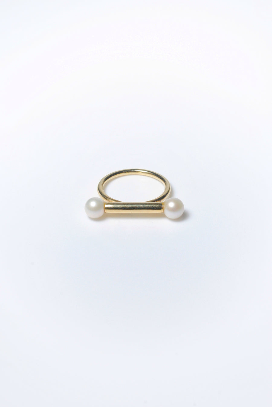(パール/gold) baton  ring