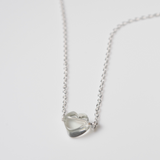 (グリーンアメジスト/silver) petit heart  necklace