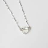 (グリーンアメジスト/silver) petit heart  necklace