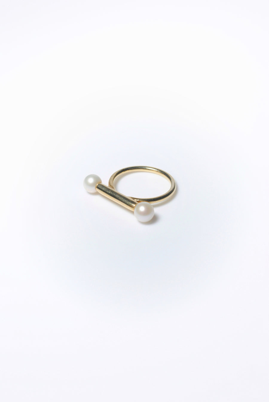 (パール/gold) baton  ring