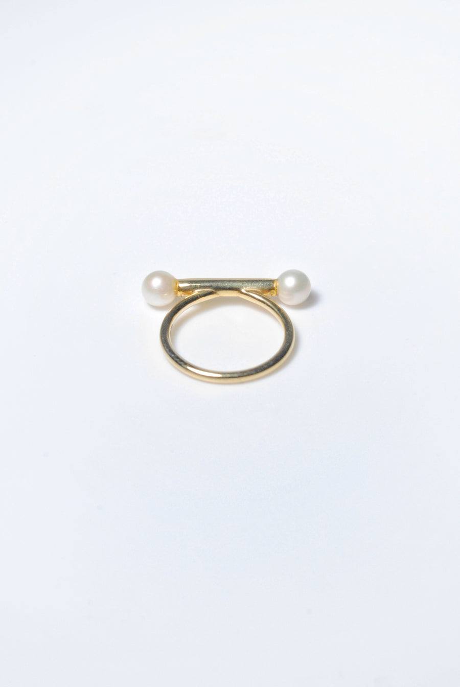 (パール/gold) baton  ring