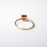 (ガーネット/gold) petit heart  ring