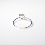 (グリーンアメジスト/silver) petit heart  ring