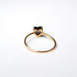 (ブラックオニキス/gold) petit heart  ring