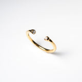 (モアサナイト/gold-silver) 2way milano ring