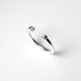 (モアサナイト/gold-silver) 2way milano ring