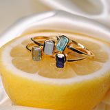 (アパタイト/gold) rect petit ring