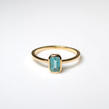 (アパタイト/gold) rect petit ring