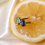 (アパタイト/gold) rect petit ring