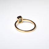 (アクアマリン/gold) rect petit ring