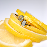 (アクアマリン/gold) rect petit ring