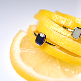 (ブルーサファイア/gold) rect petit ring