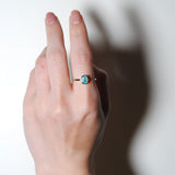 (アパタイト/gold) rect petit ring