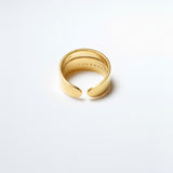 (モアサナイト/gold) cocoon gentle pave ring