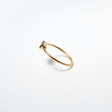 (ガーネット/gold) mini rect boad ring