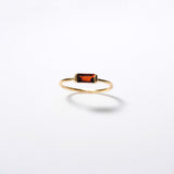 (ガーネット/gold) mini rect boad ring