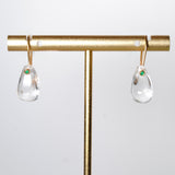 (クリスタル&グリーンオニキス/gold) asatsuyu earring