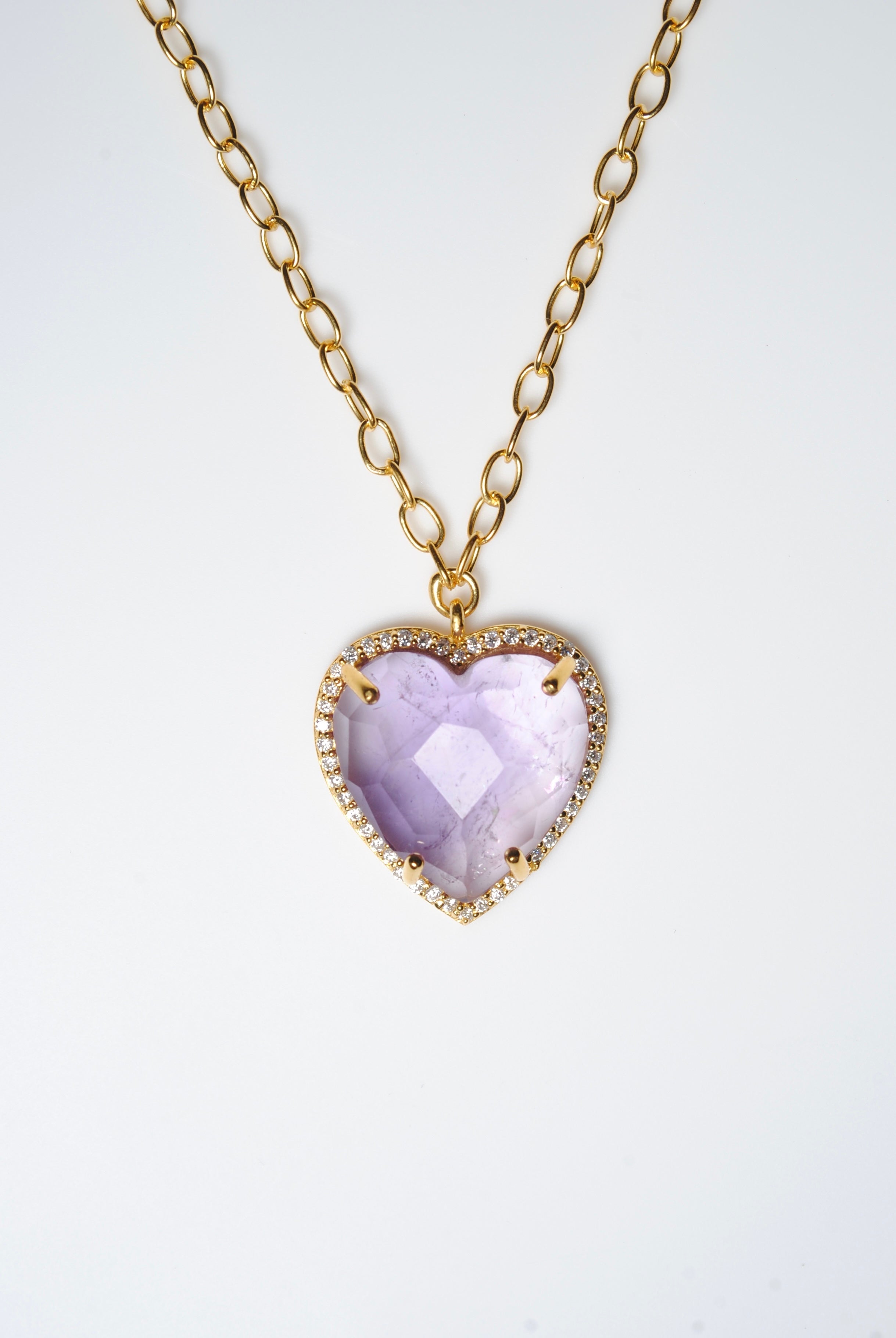 ラベンダーアメジスト/gold) heart 4 u necklace ODN162004 | ödül