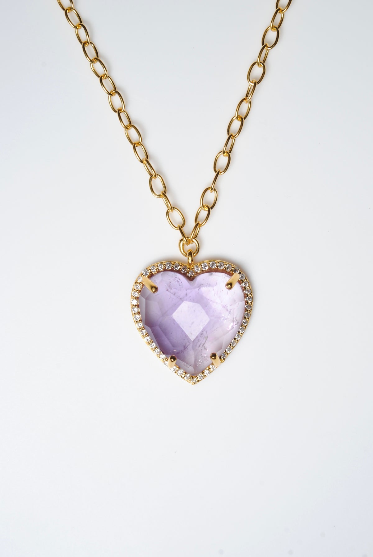ラベンダーアメジスト/gold) heart 4 u necklace ODN162004 | ödül