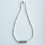 【予約販売】(ダルメシアンジャスパー/ハウライト) playful rosary necklace