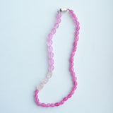 【予約販売】(ローズクオーツ/ピンクジェイド) playful rosary necklace