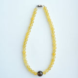 【予約販売】(イエロージェード/スモーキークオーツ) playful rosary necklace