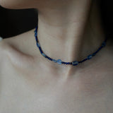 【予約販売】(カイヤナイト/ラピスラズリ) playful rosary necklace