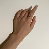 (アクアマリン/gold)：THE islan ring