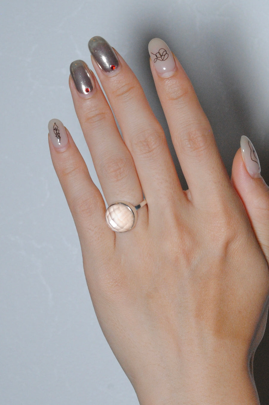 (Crystal/Silver) Disco Ring