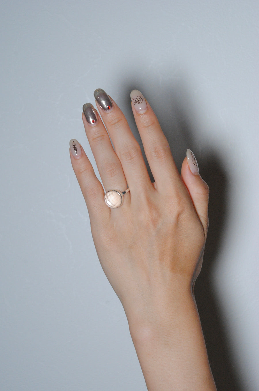 (Crystal/Silver) Disco Ring