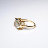 (グリーンアメジスト/gold) rosette inside ring