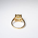 (レモンクオーツ/gold) rosette inside ring