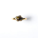 (ブラックオパール/gold) cell ring