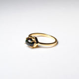 (ブラックオパール/gold) cell ring