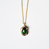 (ブラックオパール/gold) cell necklace