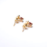 (ガーネット&モアサナイト/gold) garden bee earring