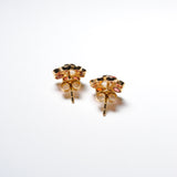 (ガーネット&レインボームーンストーン/gold) garden bloom earring