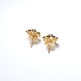 (ペリドット&レモンクオーツ/gold) garden bloom earring