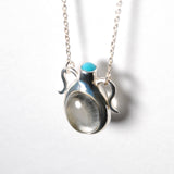 (グリーンアメジスト&ターコイズ/gold) amphora  necklace