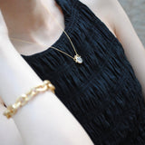 (ゴールデンルチルインクオーツ&ガーネット/gold) amphora  necklace