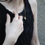 (ゴールデンルチルインクオーツ&ガーネット/gold) amphora  necklace