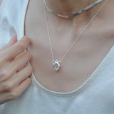 (グリーンアメジスト&ターコイズ/gold) amphora  necklace