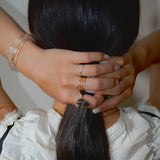 (モアサナイト/silver) starry spiral ring