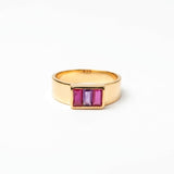 (ルビー&アメジスト/gold) arcade ring