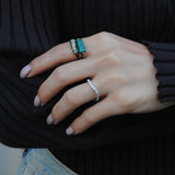 (ダルメシアンジャスパー/gold) rolling ring