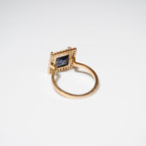 (ラピスラズリ/gold) frame pave ring
