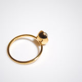 (プレナイト/gold) hemisphere bril oval ring