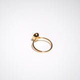 (プレナイト/gold) hemisphere bril oval ring